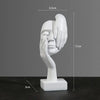 Resin Abstract Statue Desktop Ornaments Sculpture Figurines Face Character Nordic Light Luxury Art Crafts Office Home Decor