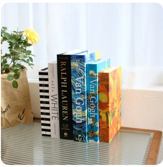 3 Piece Fake Book Set - Modern Decor