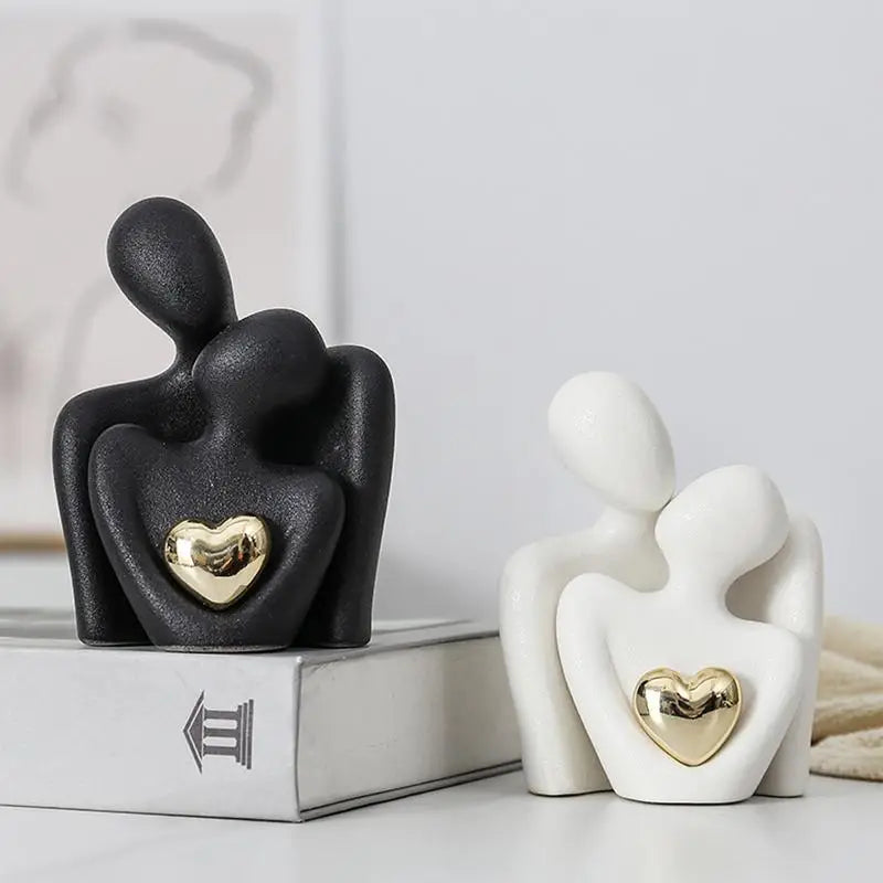 Creative Couple Figure Decoration Newlywed Home Decoration Lover Sculpture Decoration Figure Desktop Living Room Bookshelf Decor