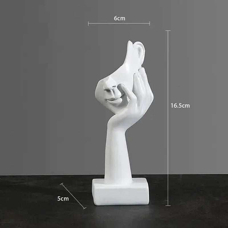 Resin Abstract Statue Desktop Ornaments Sculpture Figurines Face Character Nordic Light Luxury Art Crafts Office Home Decor